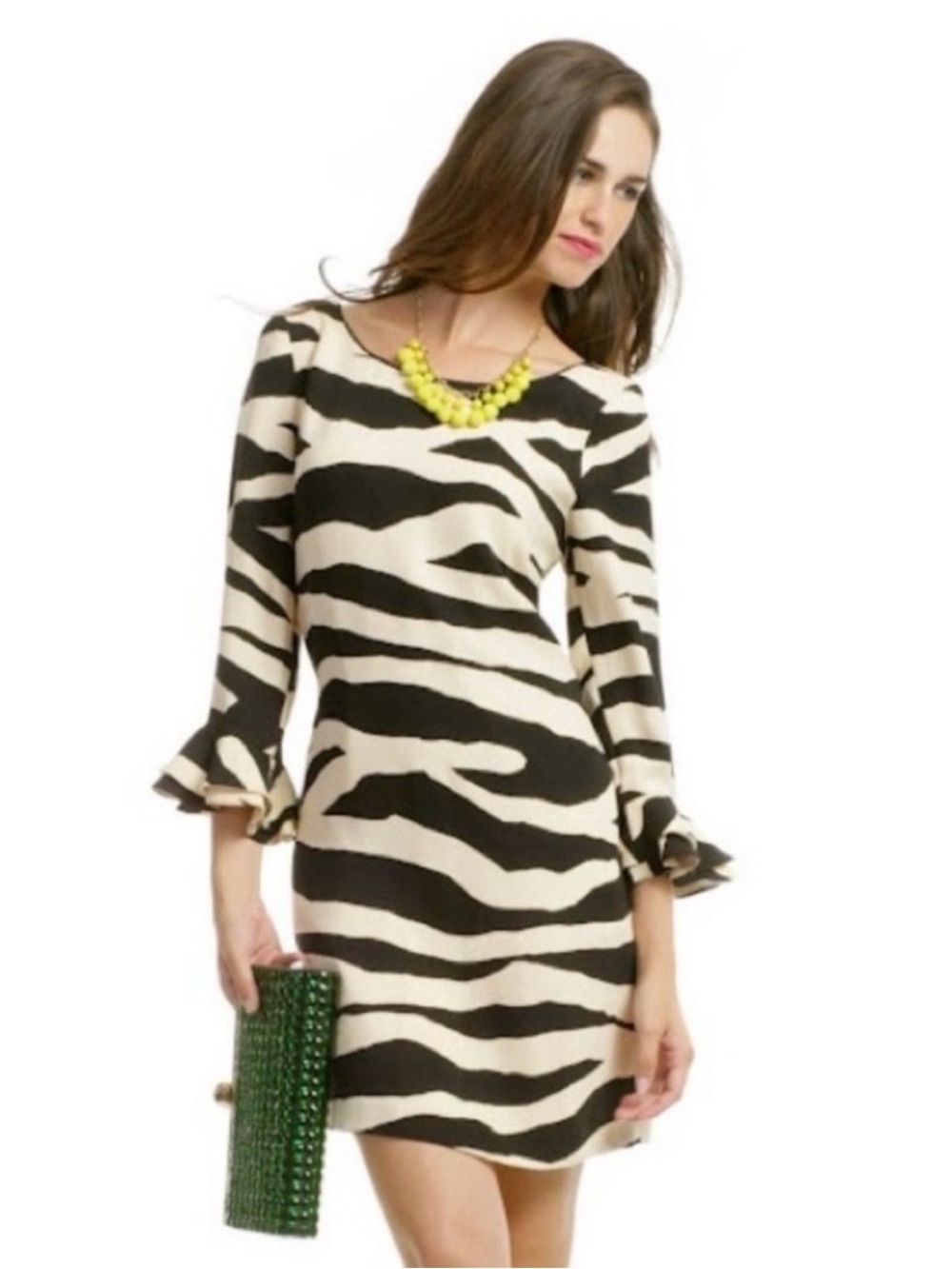 Kate Spade Black & Cream Zebra-Print Shift Dress!!! Fabulous for every season!